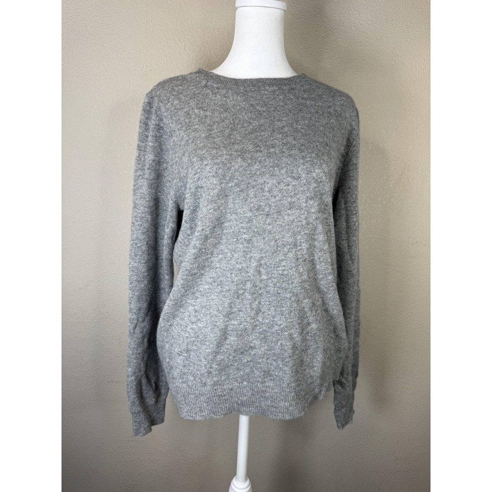 Tahari Sweater Womens Large Cashmere Crewneck Pullover Soft 2-Ply Cozy Classic‎